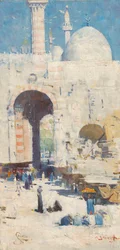 Kairo Straße (oder Moschee, Sultan Hassan)